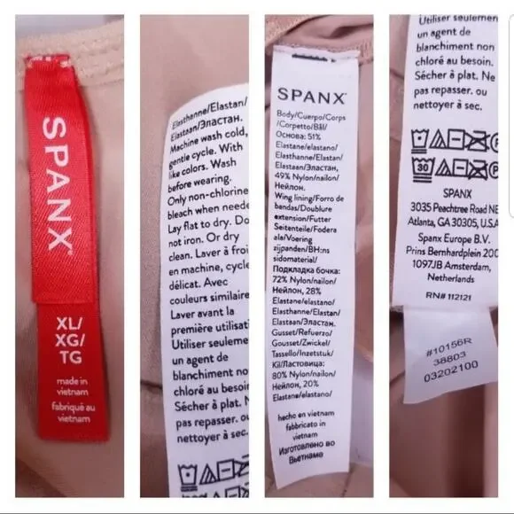 SPANX Suit Your Fancy Strapless Cupped Mid-Thigh NWT size XL in Nude 38803
